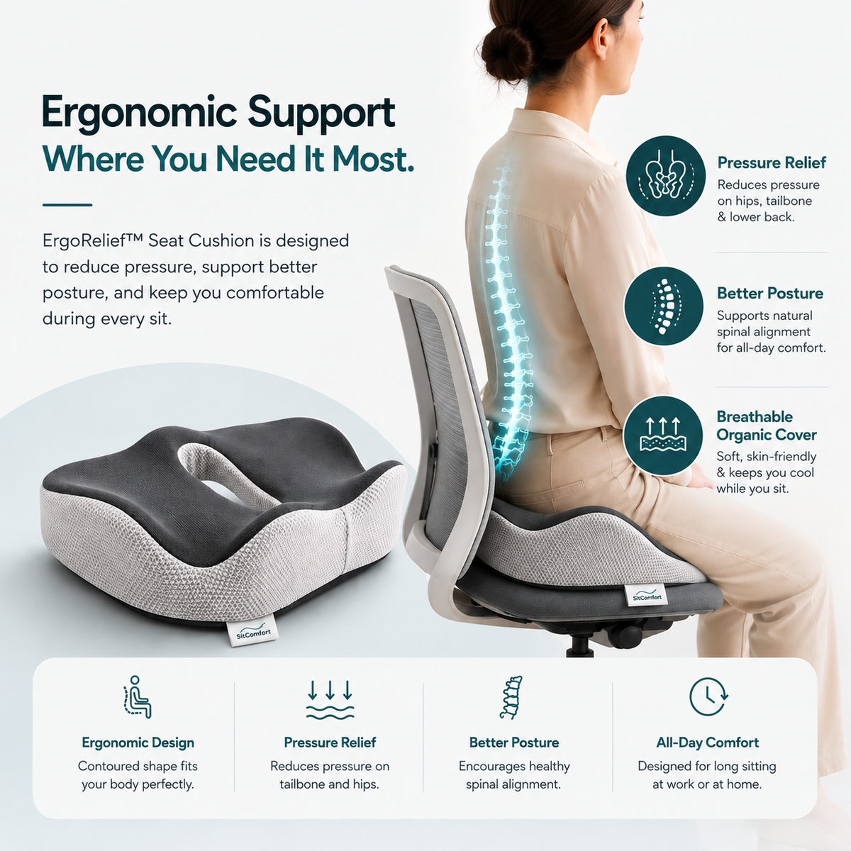ErgoRelief™ Seat Cushion